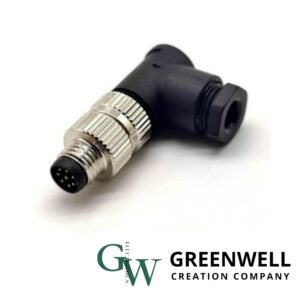 circular connector-m series-m8-8pin-male-field-wireable-connector-waterproof-ip67-90-degree-solder-cup-terminal-unshield-connector-Greenwell